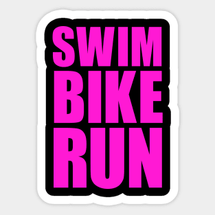 SWIM BIKE RUN TRIATHLON KONA Sticker